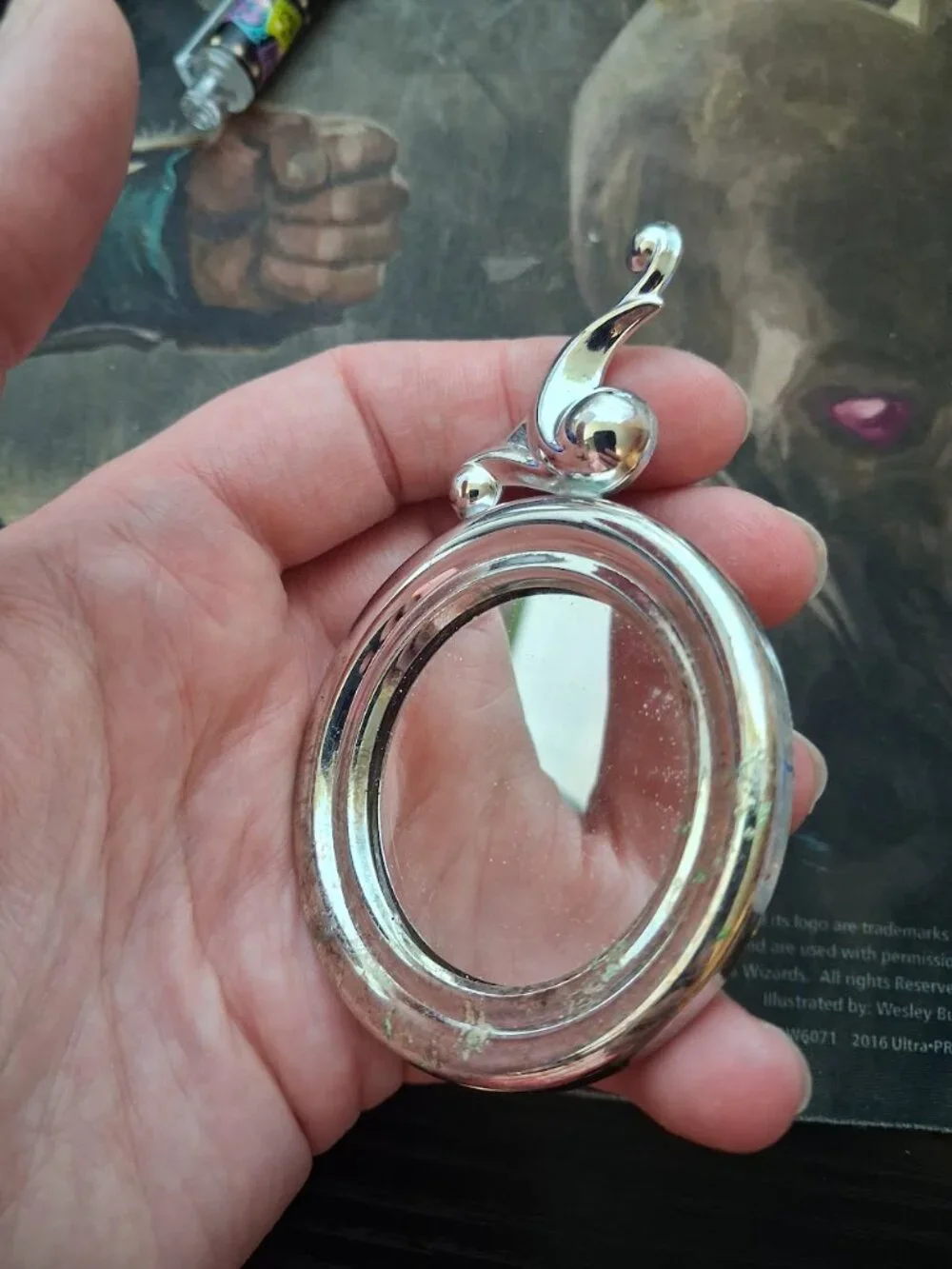Plata De 1a Ley hand mirror